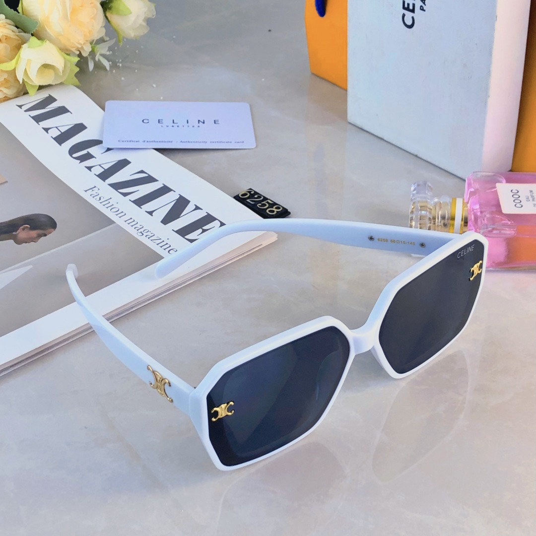 。。Celin*韩版大框黑色圆脸大脸防紫外线遮阳墨镜女潮气质高级感防晒太阳镜
