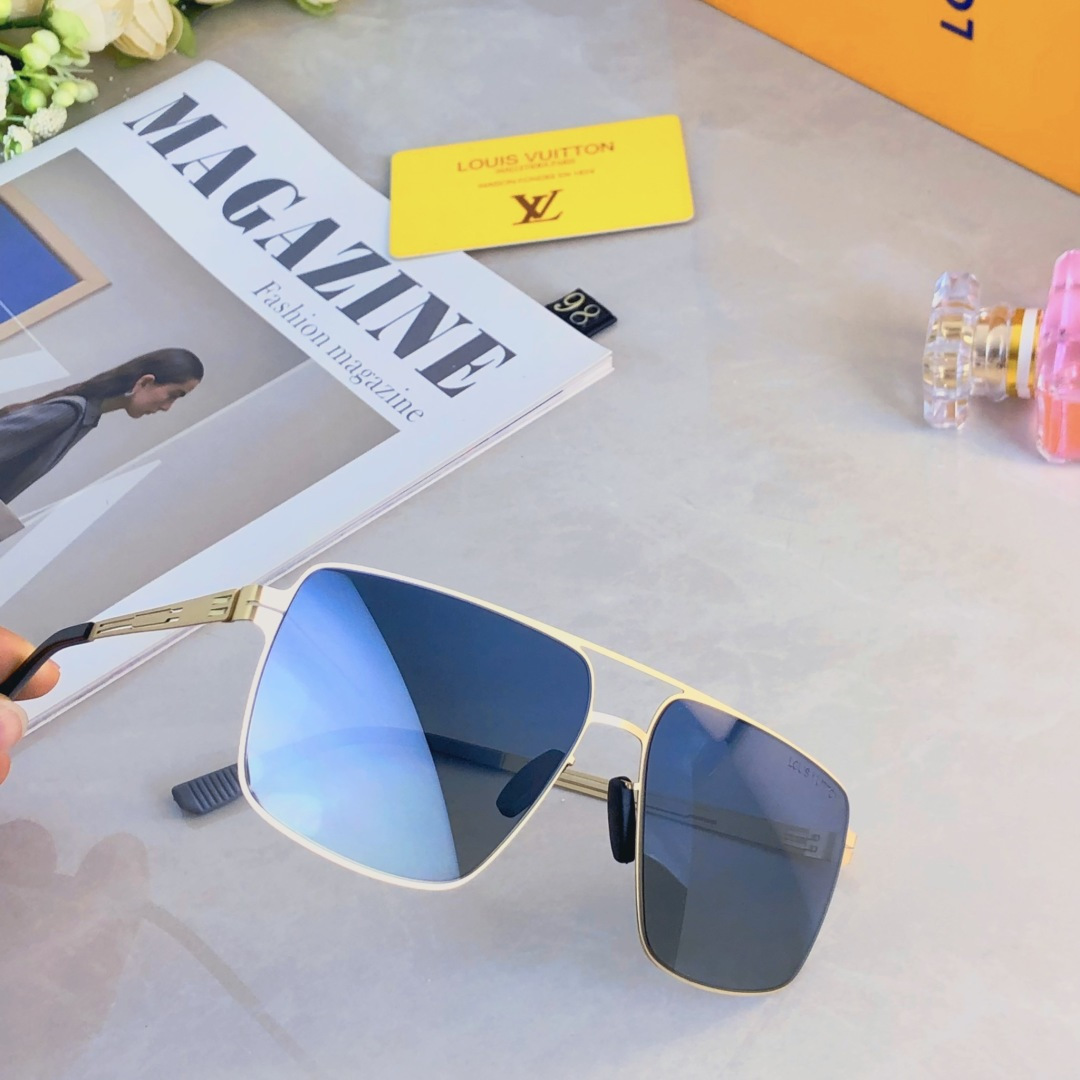 。。Louis vuitto*2025新款尼龙偏光太阳眼镜潮无螺丝开车时尚简约舒适轻渐变色