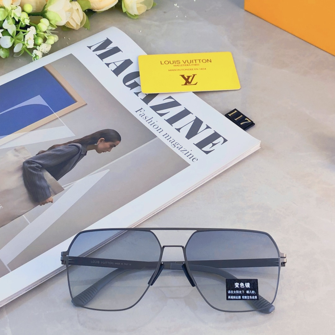 。。Louis vuitto*时尚尼龙偏光太阳镜 潮流金属男款墨镜 超轻司机开车钓鱼遮阳眼镜