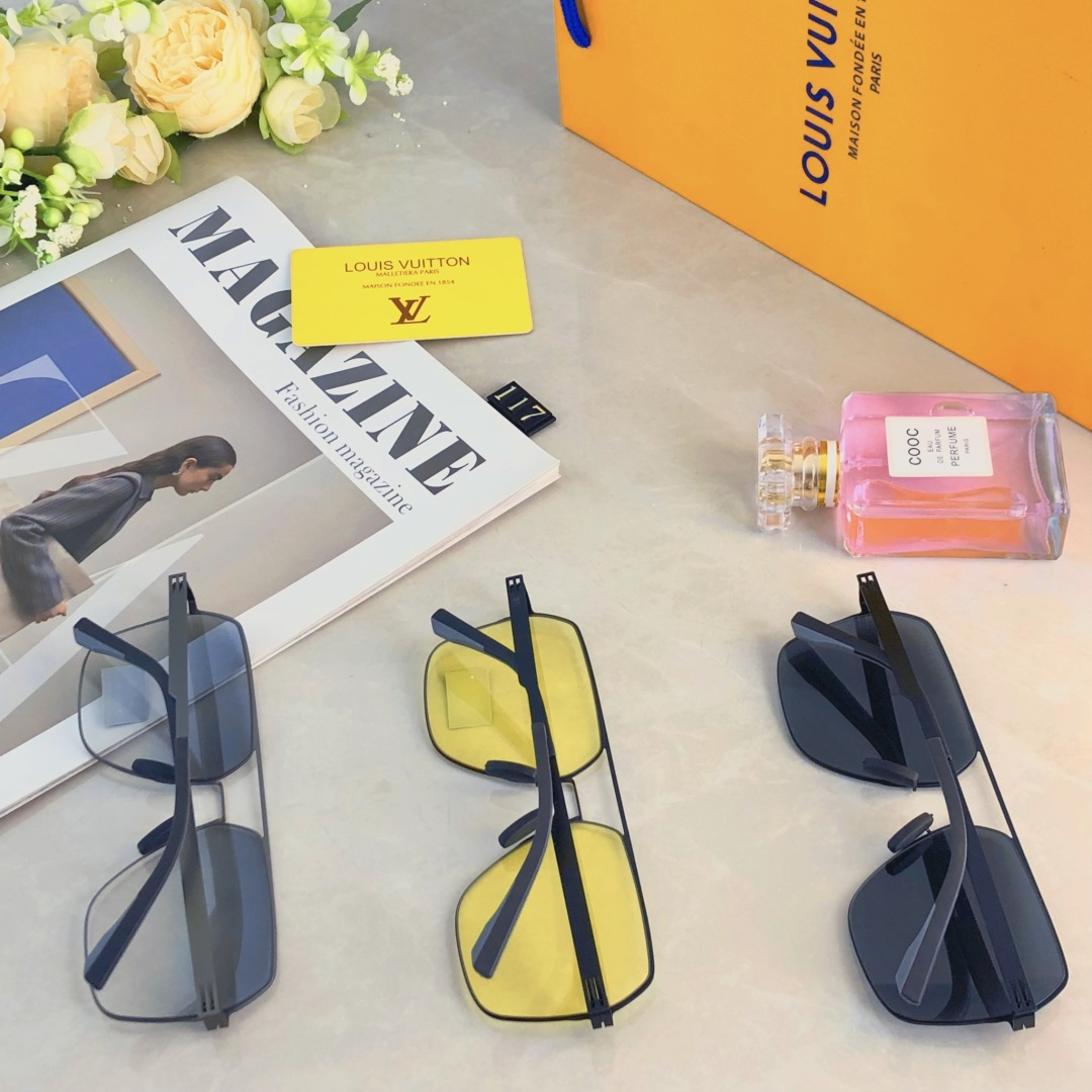 。。Louis vuitto*时尚尼龙偏光太阳镜 潮流金属男款墨镜 超轻司机开车钓鱼遮阳眼镜