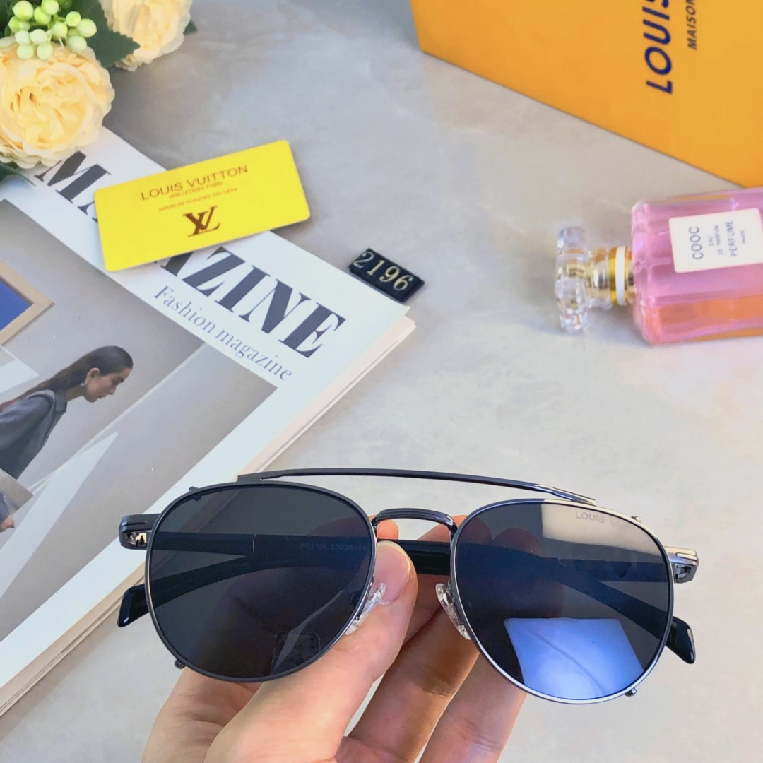 。。Louis vuitto*ins新款金属墨镜潮复古港风网红街拍防晒太阳眼镜