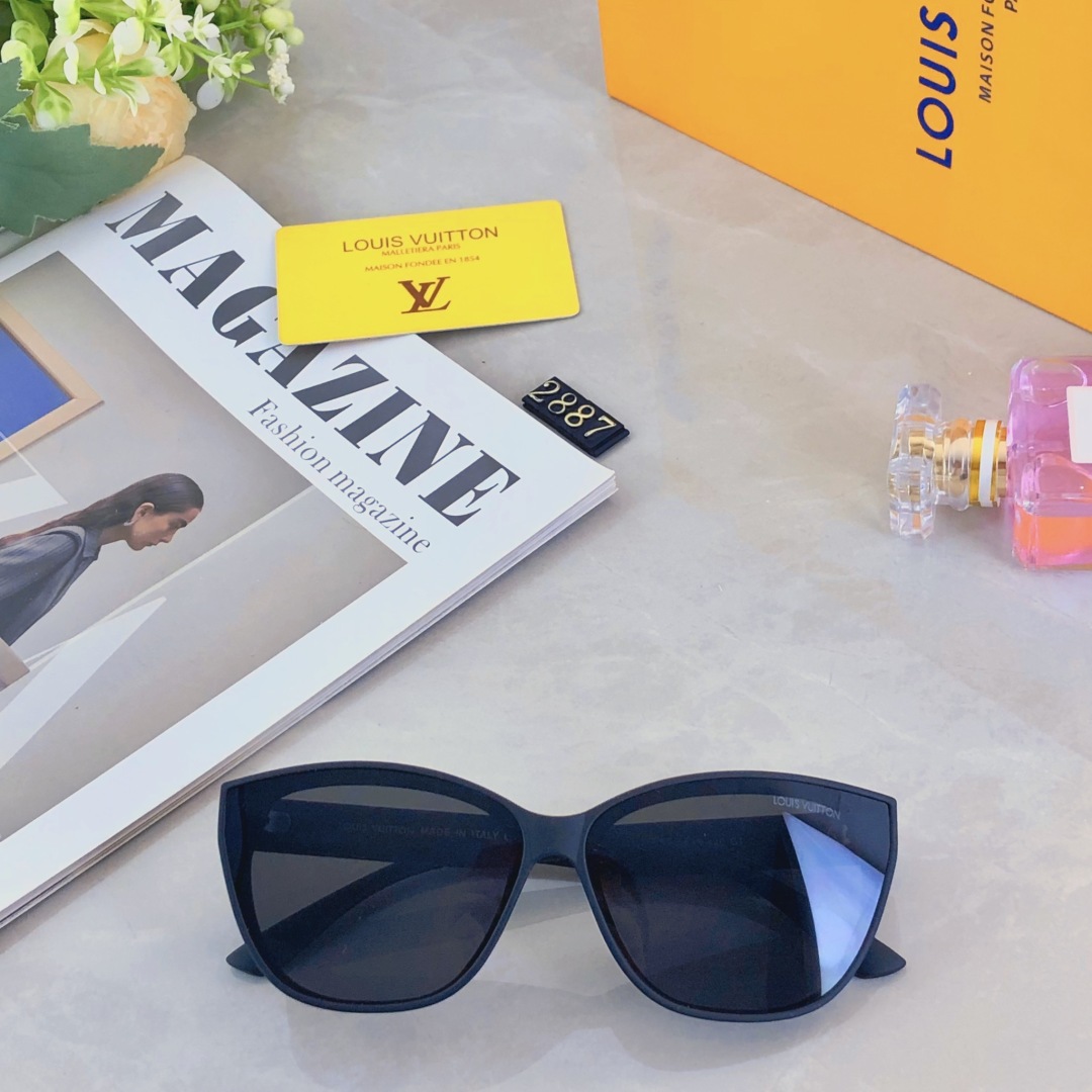 。。Louis vuitto*轻奢款复古墨镜女超轻高级品质感防紫外线太阳眼镜