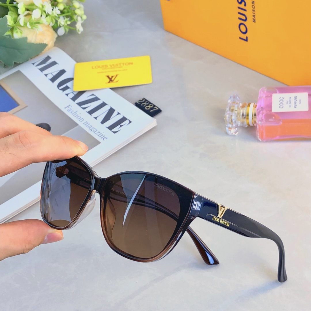 。。Louis vuitto*轻奢款复古墨镜女超轻高级品质感防紫外线太阳眼镜