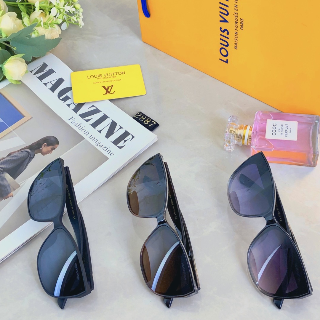 。。Louis vuitto*轻奢款复古墨镜女超轻高级品质感防紫外线太阳眼镜