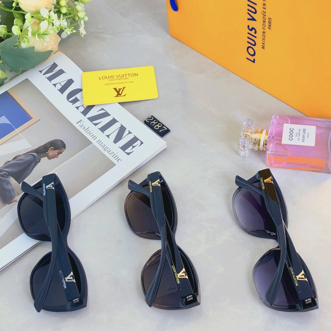 。。Louis vuitto*轻奢款复古墨镜女超轻高级品质感防紫外线太阳眼镜