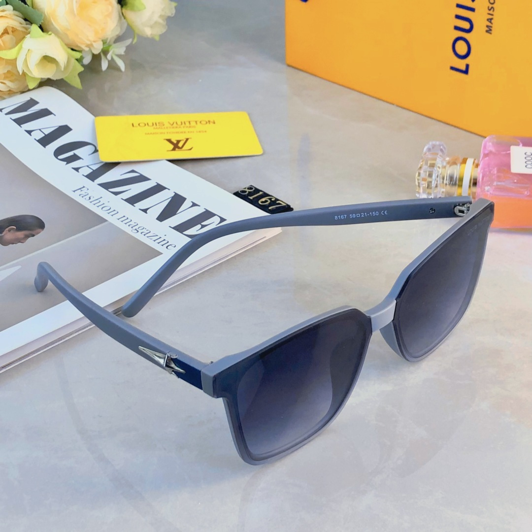 🔥🔥Louis vuitto*韩版新品方框太阳镜女高级感街拍旅游墨镜男防紫外线