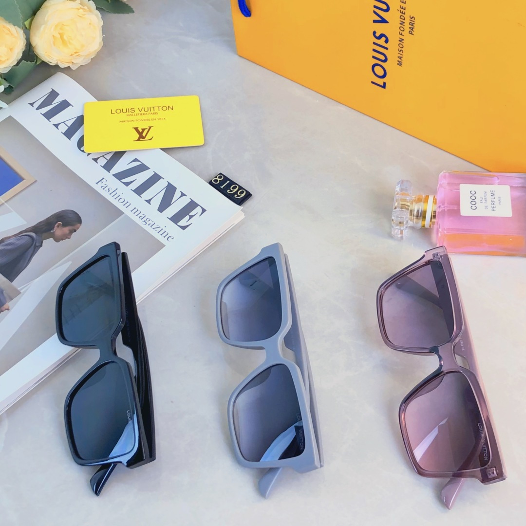 🔥🔥Louis vuitto*新款复古时髦潮搭高级感遮阳墨镜港风个性街拍防紫外线太阳镜
