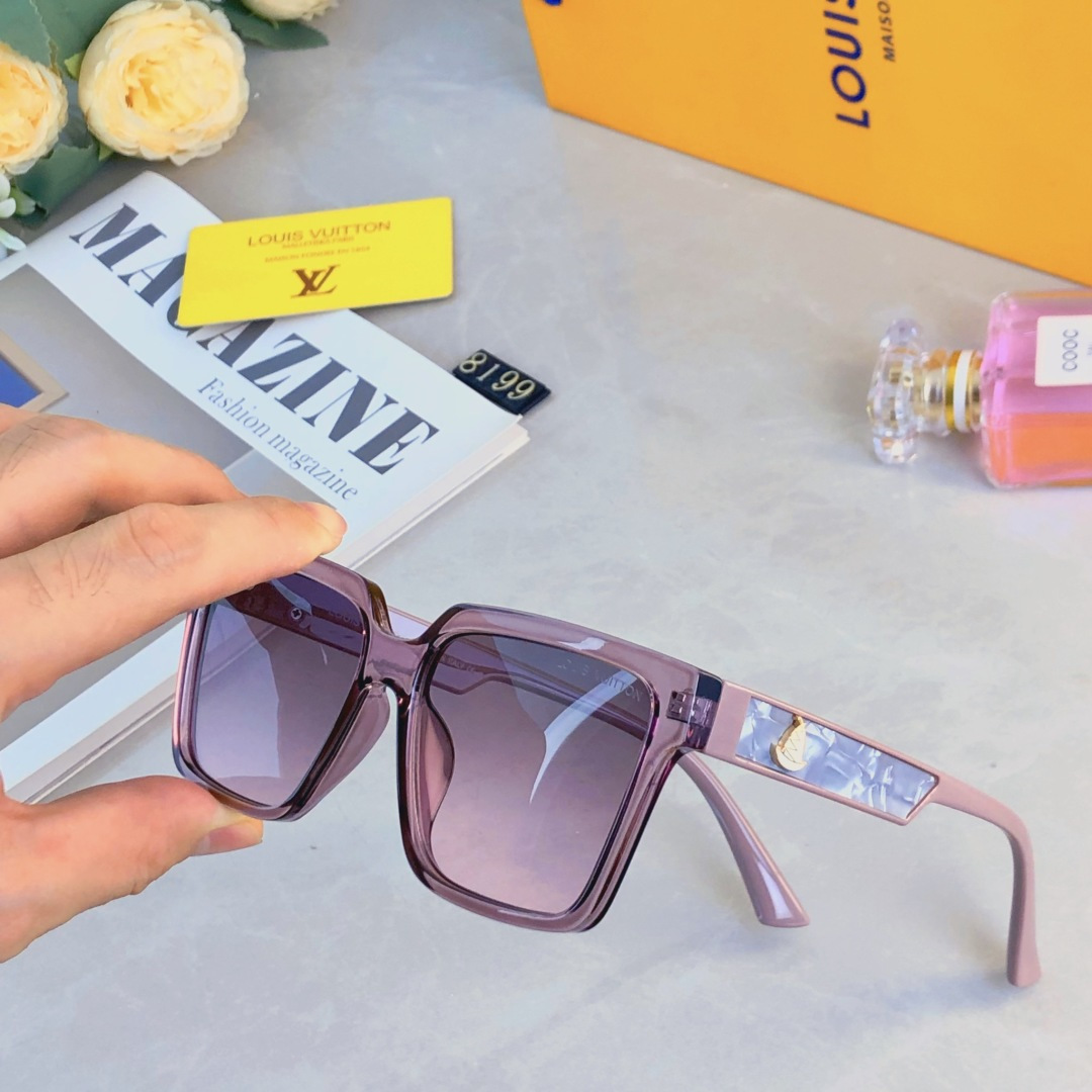 🔥🔥Louis vuitto*新款复古时髦潮搭高级感遮阳墨镜港风个性街拍防紫外线太阳镜