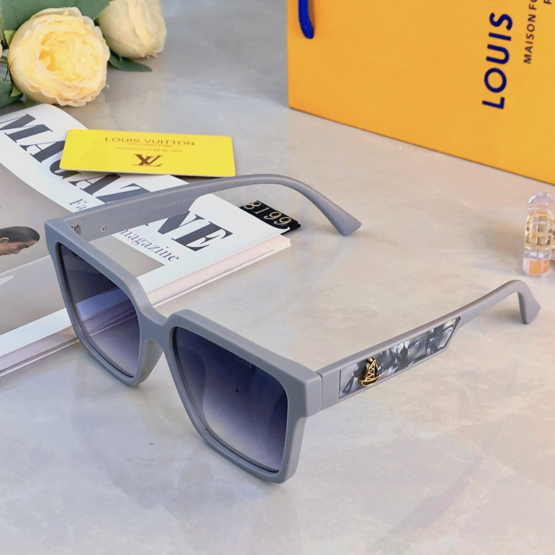 🔥🔥Louis vuitto*新款复古时髦潮搭高级感遮阳墨镜港风个性街拍防紫外线太阳镜