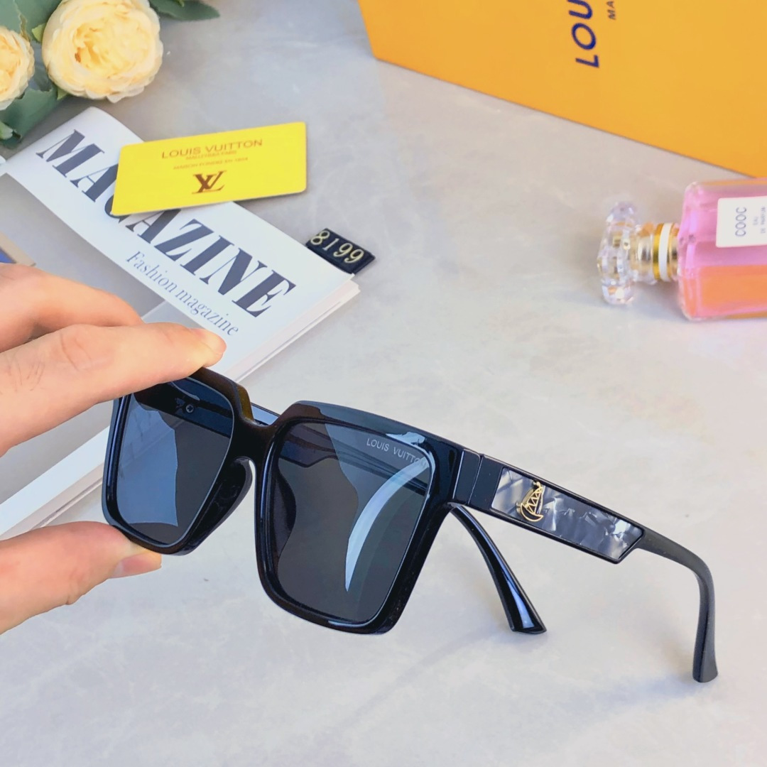 🔥🔥Louis vuitto*新款复古时髦潮搭高级感遮阳墨镜港风个性街拍防紫外线太阳镜