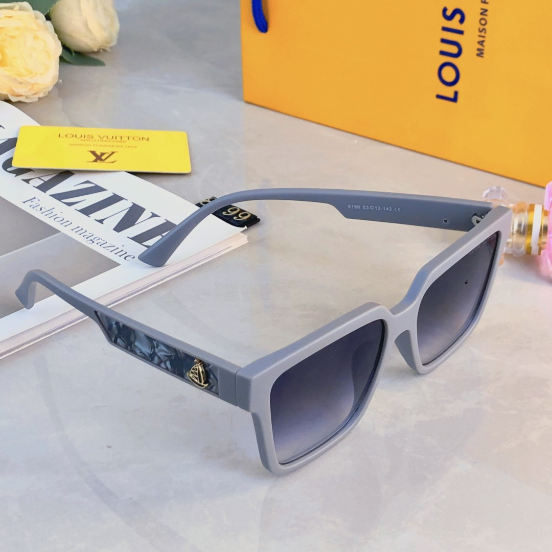 🔥🔥Louis vuitto*新款复古时髦潮搭高级感遮阳墨镜港风个性街拍防紫外线太阳镜