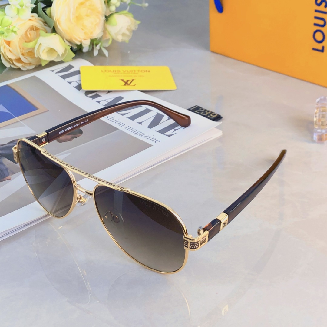 🔥🔥Louis vuitto*2025新款金属墨镜时尚凹造型街拍防紫外线太阳镜
