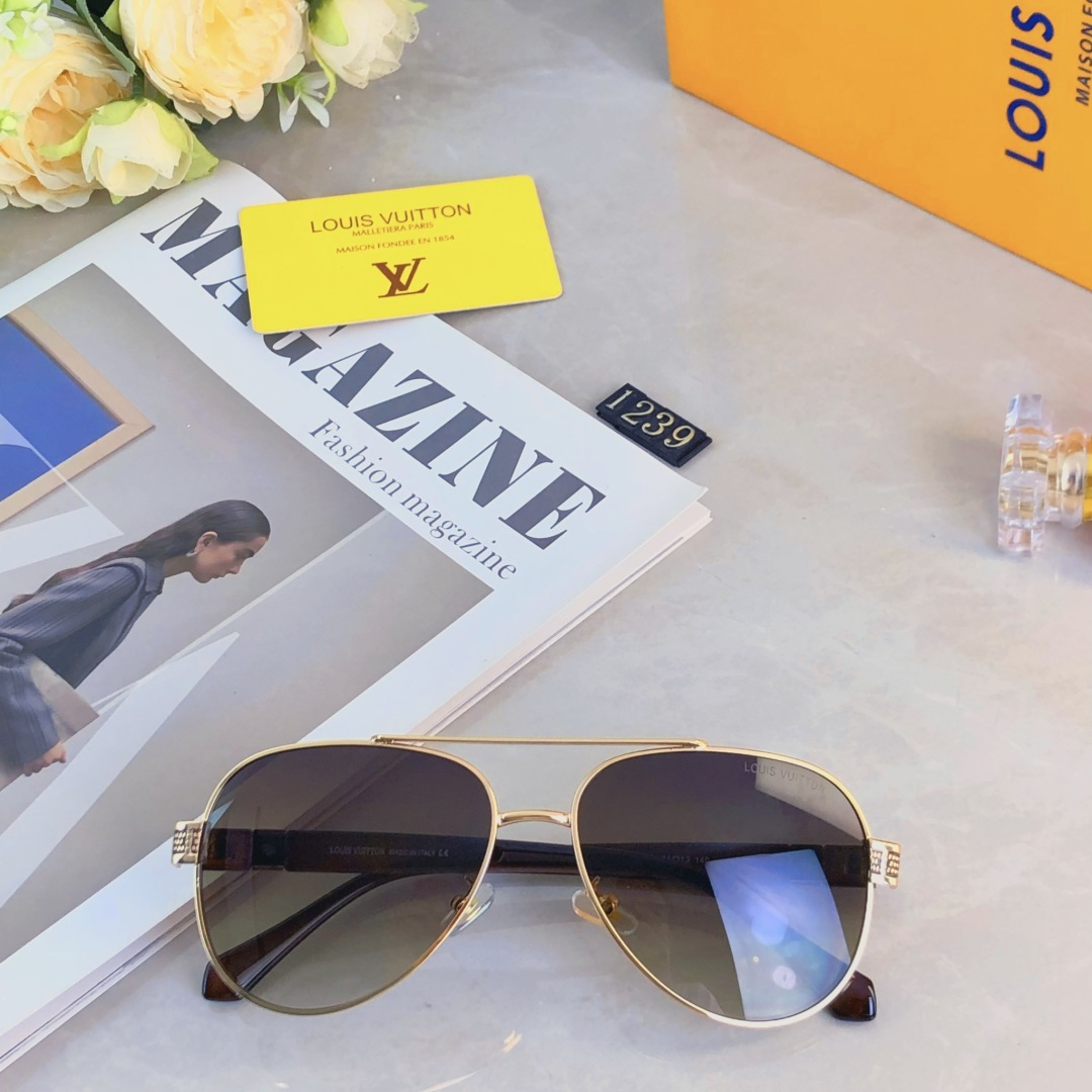 🔥🔥Louis vuitto*2025新款金属墨镜时尚凹造型街拍防紫外线太阳镜
