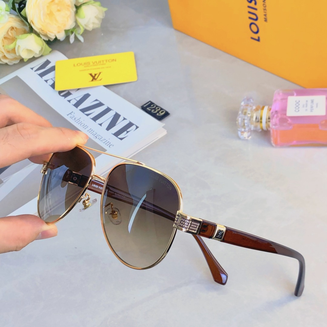 🔥🔥Louis vuitto*2025新款金属墨镜时尚凹造型街拍防紫外线太阳镜