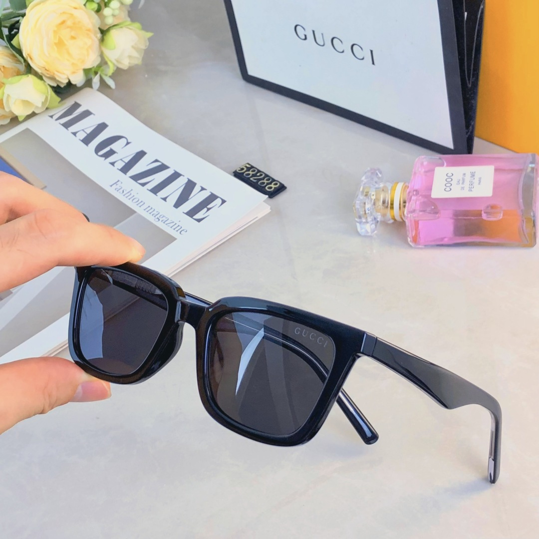 🔥🔥Gucc*复古猫眼墨镜女欧美ins小脸款高级感网红辣妹街拍时尚太阳眼镜男