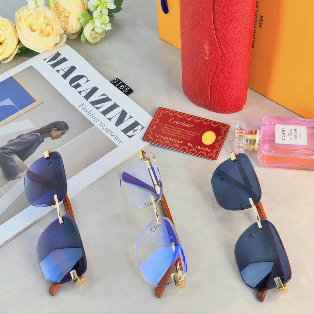 🔥🔥Cartie*韩版网红墨镜女ins潮流时尚方框大脸显瘦太阳镜夏季眼镜男士海边