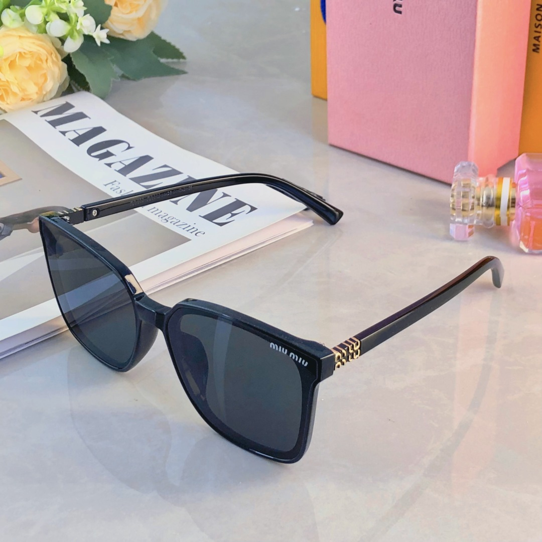 🔥🔥miumi*简约夏季太阳镜男韩版个性茶色高级感ins旅游墨镜