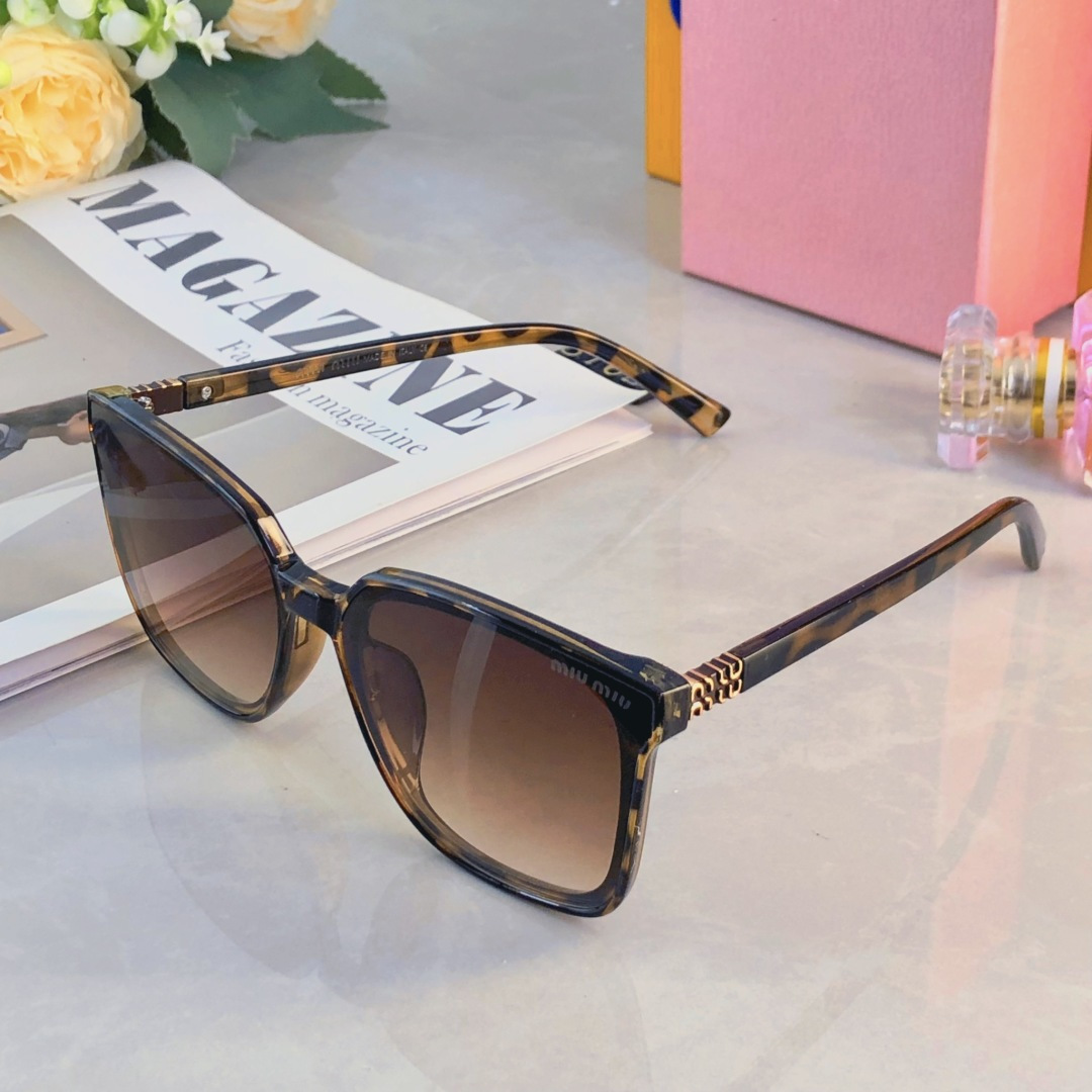 🔥🔥miumi*简约夏季太阳镜男韩版个性茶色高级感ins旅游墨镜