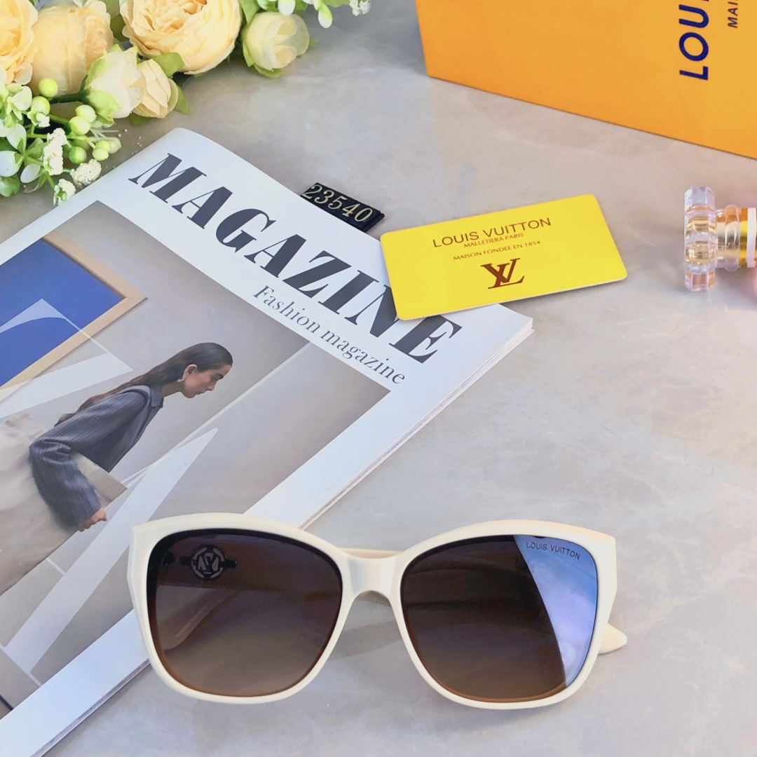 🔥🔥Louis vuitto*韩版复古大框墨镜旅行遮阳网红甜辣显脸小高级感太阳镜