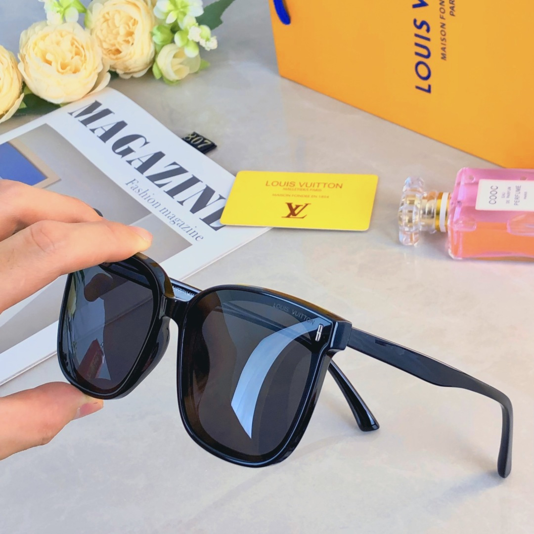 🔥🔥Louis vuitto*韩版墨镜男女潮流太阳镜ins网红墨镜大脸显瘦防紫外线太阳镜