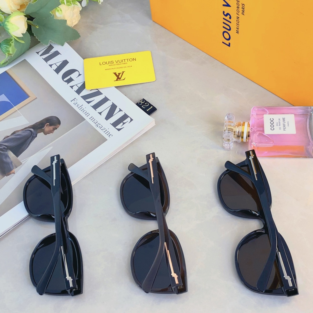 🔥🔥Louis vuitto*韩版大框偏光太阳眼镜男女素颜显瘦百搭墨镜防紫外线