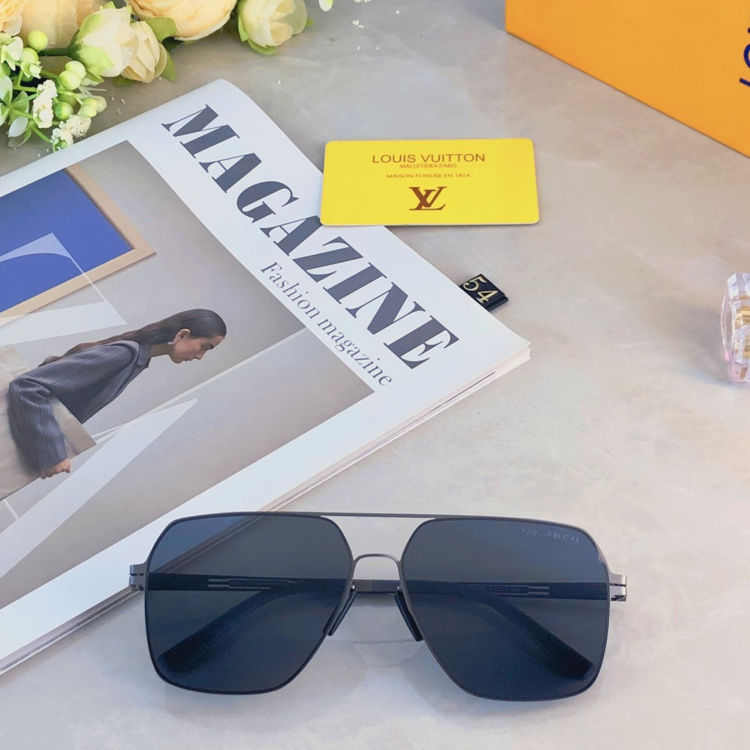 🔥🔥Louis vuitto*时尚尼龙偏光太阳镜 潮流金属男款墨镜 超轻开车钓鱼遮阳眼镜