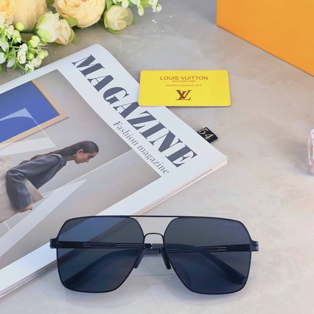🔥🔥Louis vuitto*时尚尼龙偏光太阳镜 潮流金属男款墨镜 超轻开车钓鱼遮阳眼镜