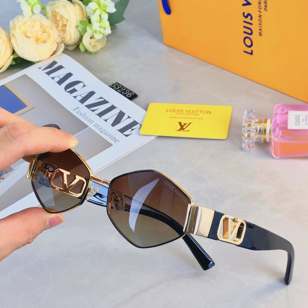 🔥🔥Louis vuitto*复古菱形2025新款墨镜小框欧美街拍ins高级感太女款街拍太阳眼镜