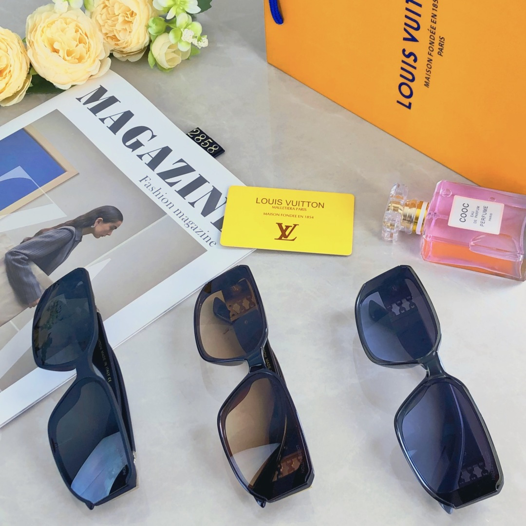 🔥🔥Louis vuitto*新款方形气质墨镜高级户外防紫外线开车时尚欧美太阳镜