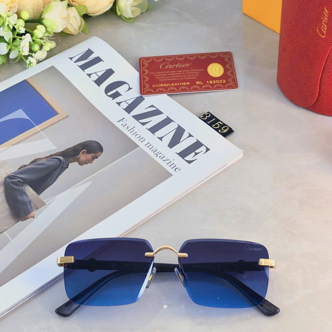🔥🔥Cartie*韩版网红墨镜女ins潮流时尚方框大脸显瘦太阳镜夏季眼镜男士海边
