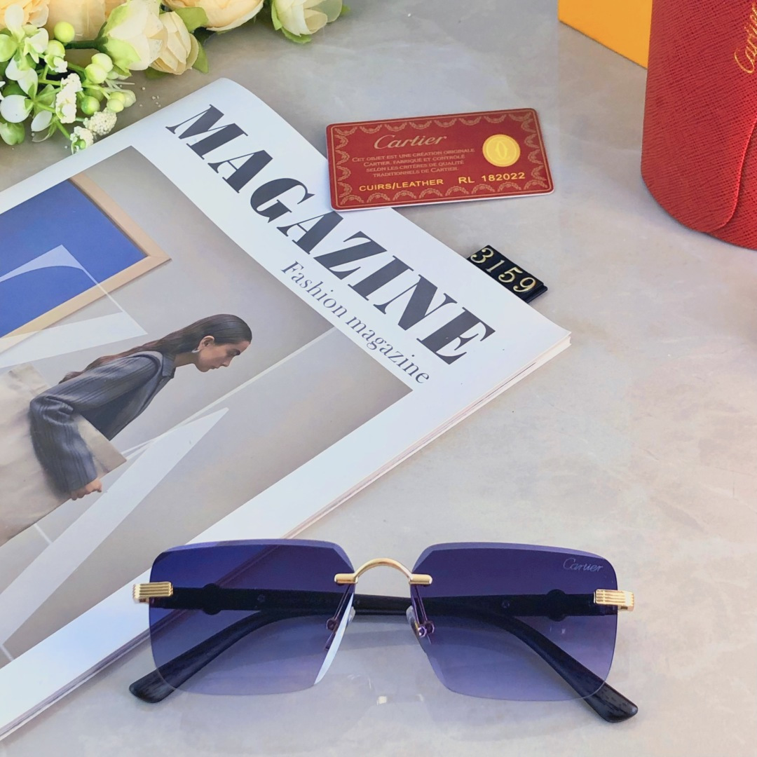 🔥🔥Cartie*韩版网红墨镜女ins潮流时尚方框大脸显瘦太阳镜夏季眼镜男士海边