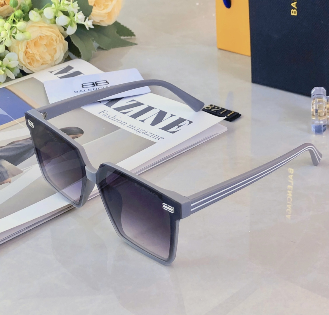 🔥🔥Balenciag*韩版时尚ins连体墨镜女网红款高级感街拍防紫外线太阳镜男潮