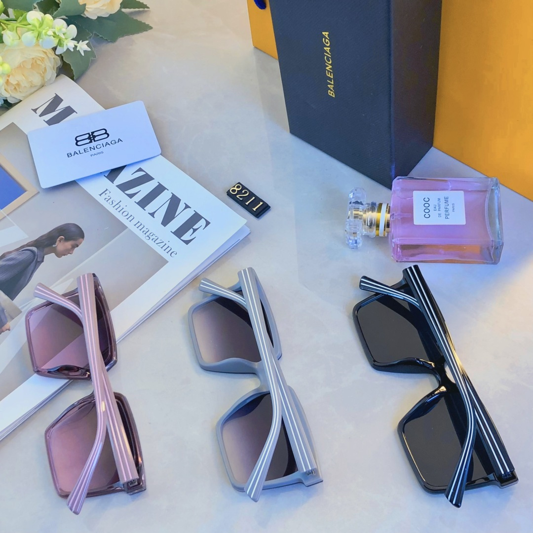 🔥🔥Balenciag*韩版时尚ins连体墨镜女网红款高级感街拍防紫外线太阳镜男潮