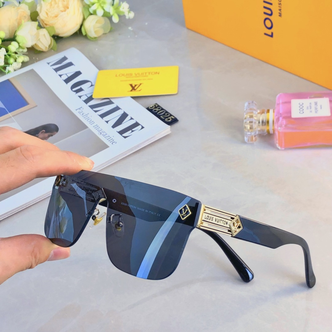 🔥🔥Louis vuitto*太阳镜时尚复古欧美潮牌显瘦防晒度假韩版个性方形高级感墨镜女