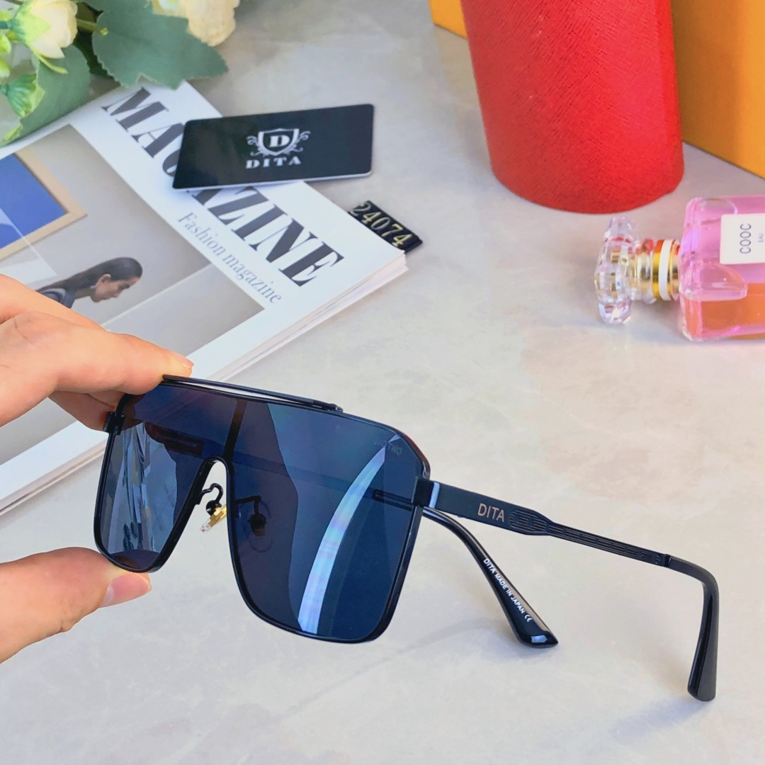 🔥🔥Dit*新款连体一片式太阳镜时尚欧美个性金属大框太阳眼镜潮人驾驶墨镜