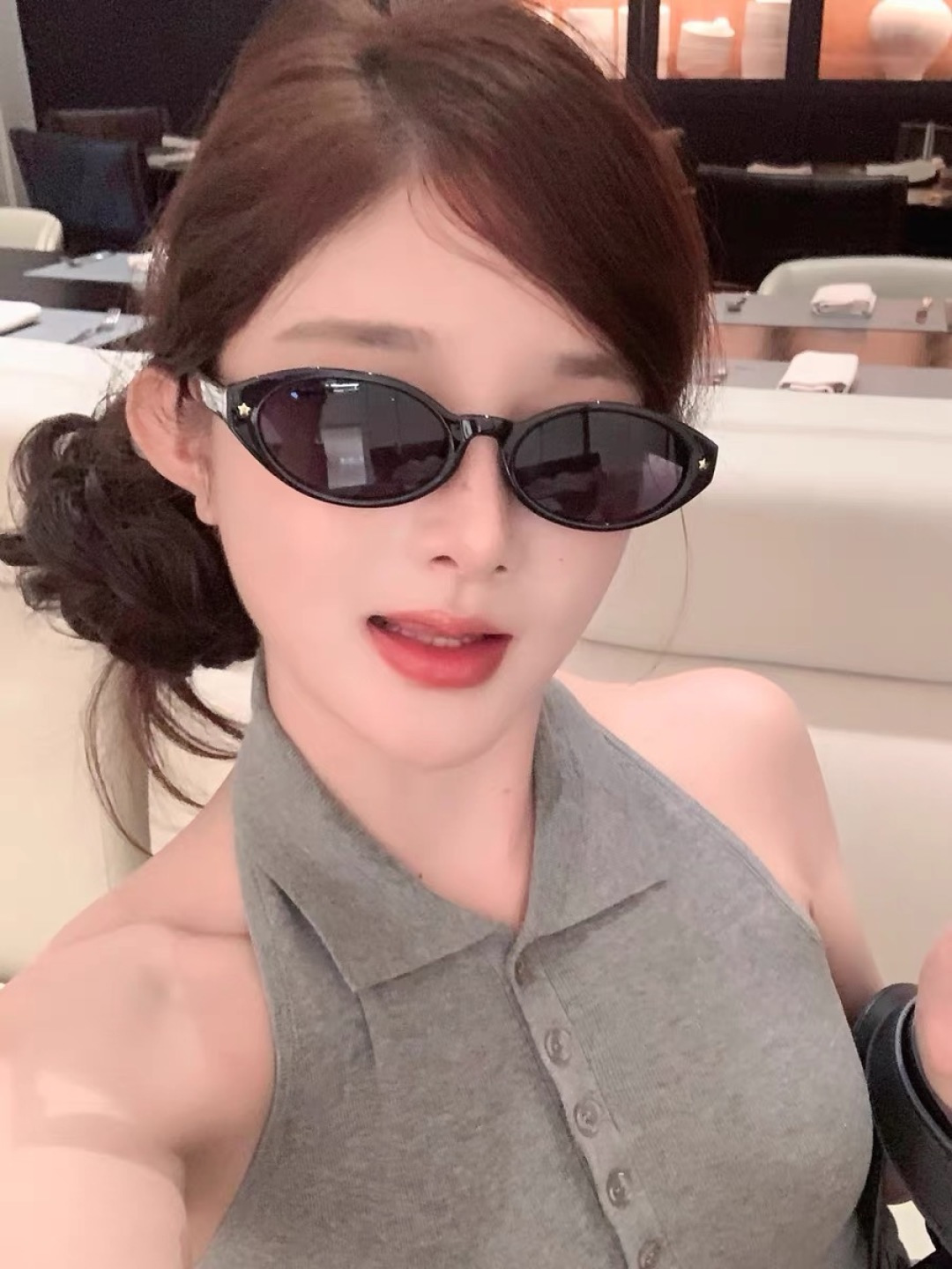 🔥🔥Dio*墨镜女2025年新款时尚百搭太阳眼镜男女椭圆小框