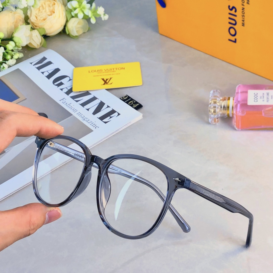 🔥🔥Louis vuitto*素颜神器眼睛镜架近视女可配有度数大框明星同款黑框防蓝光眼镜
