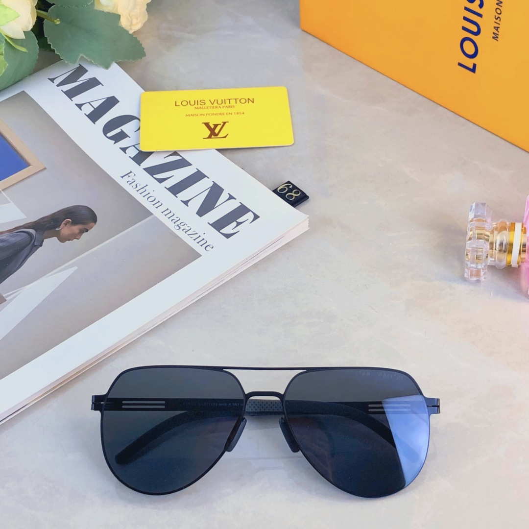 🔥🔥Louis vuitto*新款蛤蟆镜 超轻超弹不锈钢无螺丝墨镜 经典尼龙偏光太阳镜