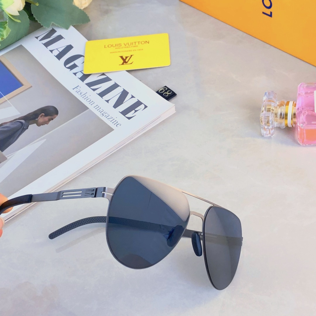 🔥🔥Louis vuitto*新款蛤蟆镜 超轻超弹不锈钢无螺丝墨镜 经典尼龙偏光太阳镜