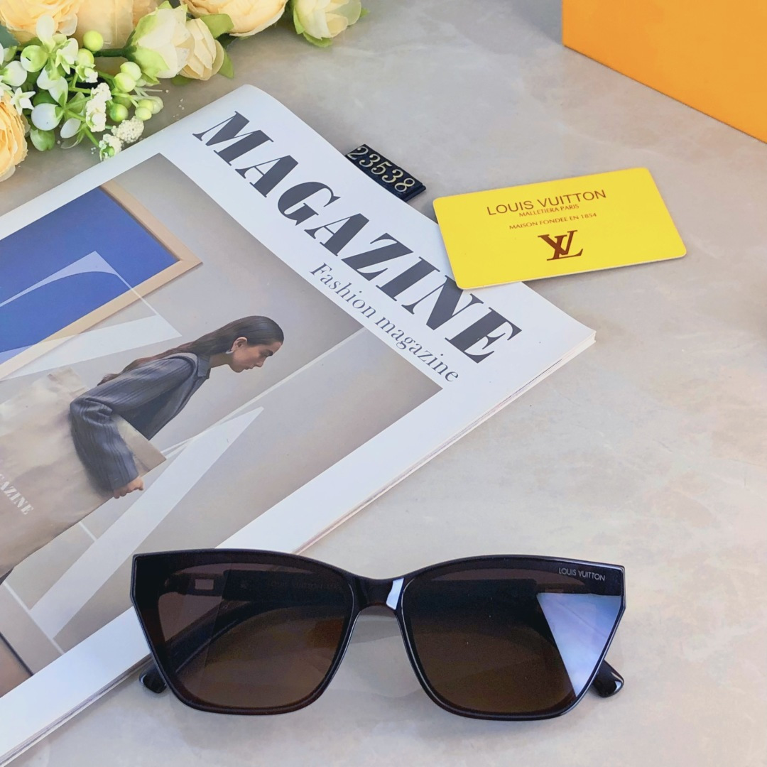 🔥🔥Louis vuitto*2025款太阳镜女 网红墨镜ins欧美时尚潮流太阳镜