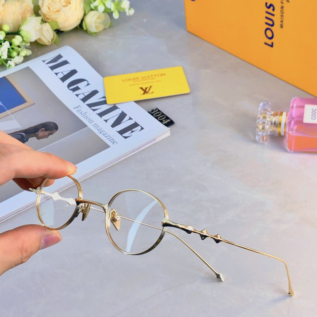 。。Louis vuitto*韩版风格圆形小框太阳眼镜UV400防紫外线辐射可配近视