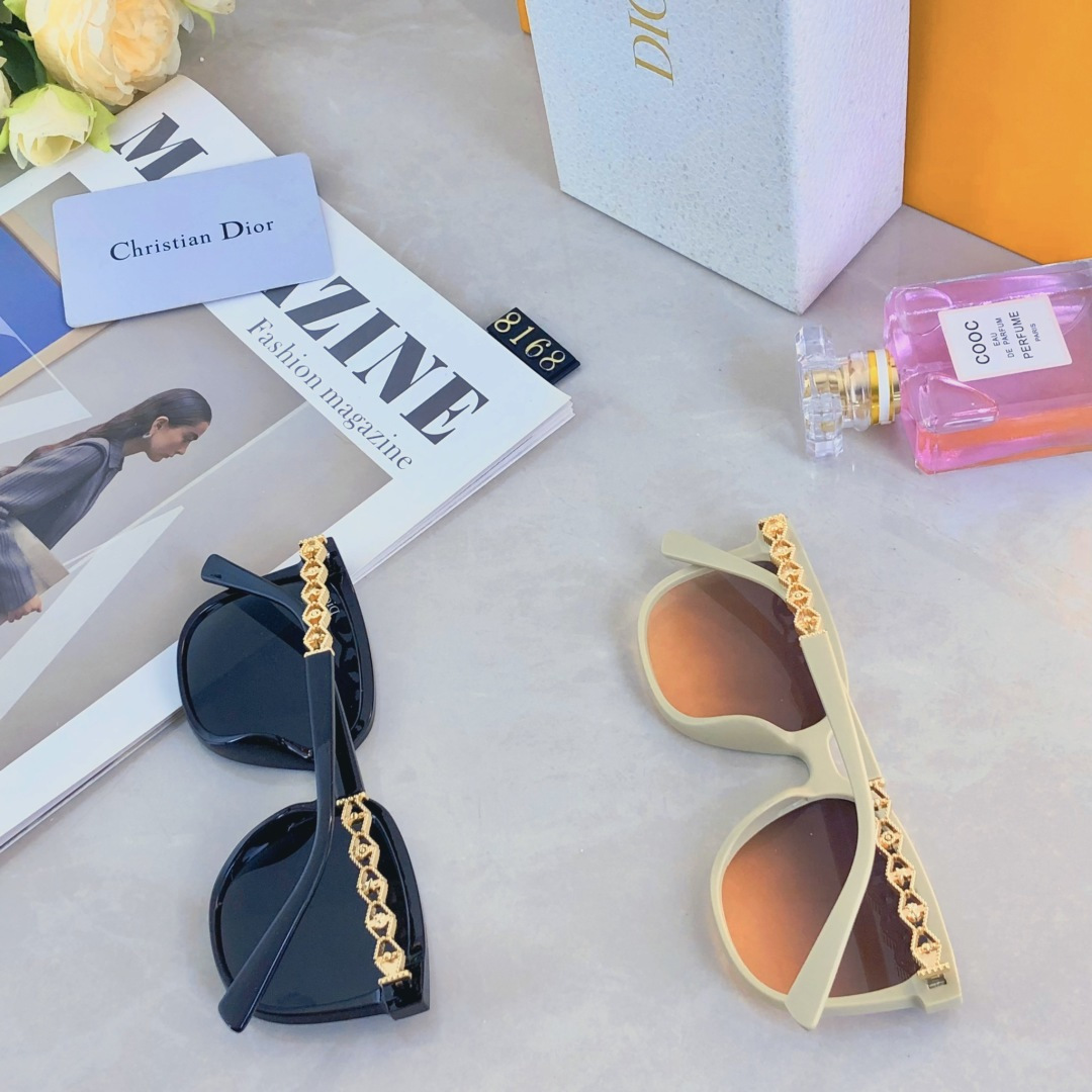 。。Dio*2025新款墨镜女粉色高级感美式辣妹网红款海边拍照遮阳太阳镜