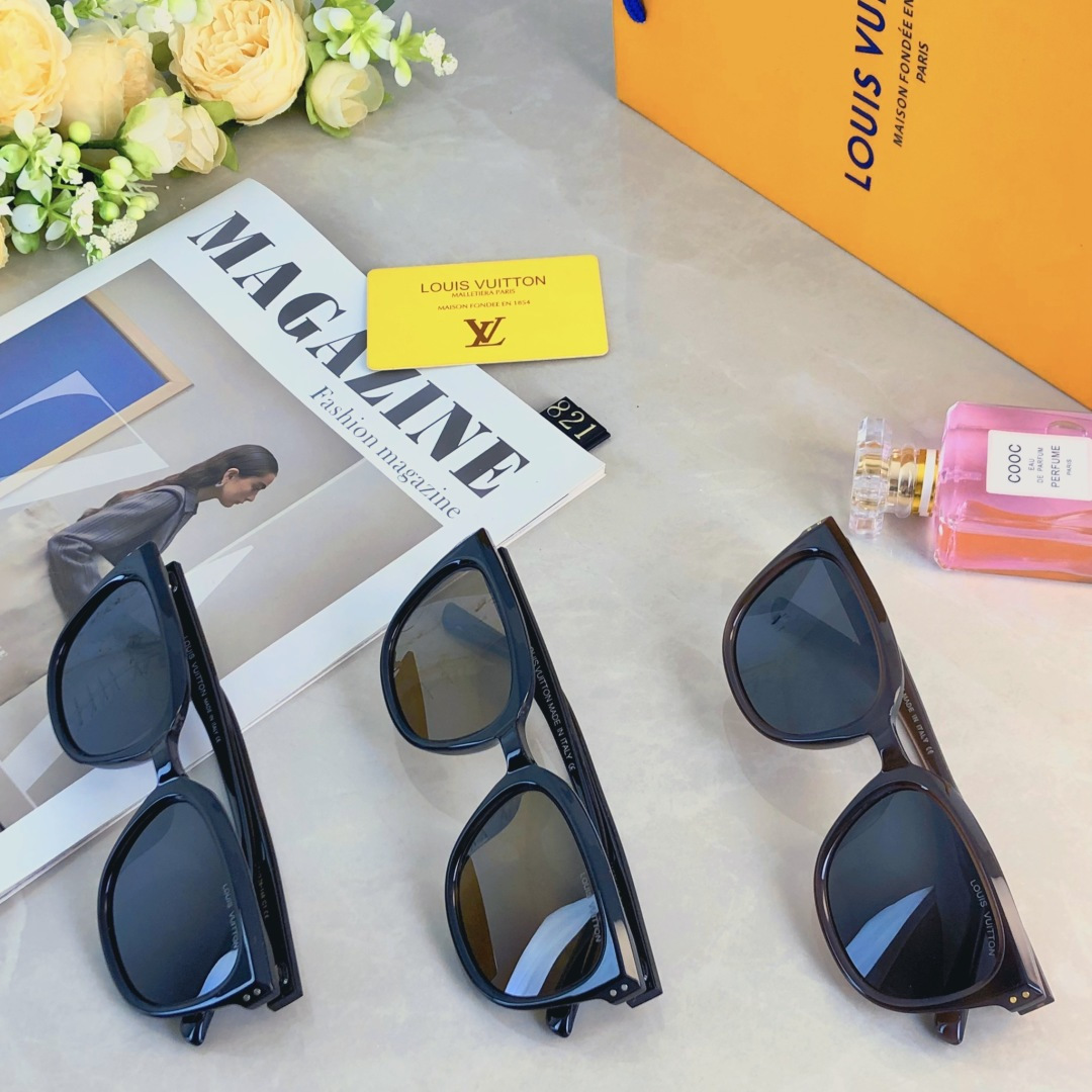 。。Louis vuitto*韩版大框偏光太阳眼镜男女素颜显瘦百搭墨镜防紫外线