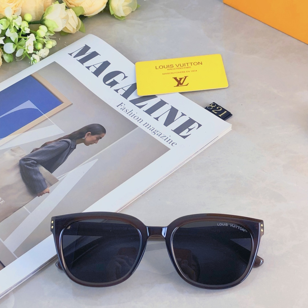 。。Louis vuitto*韩版大框偏光太阳眼镜男女素颜显瘦百搭墨镜防紫外线