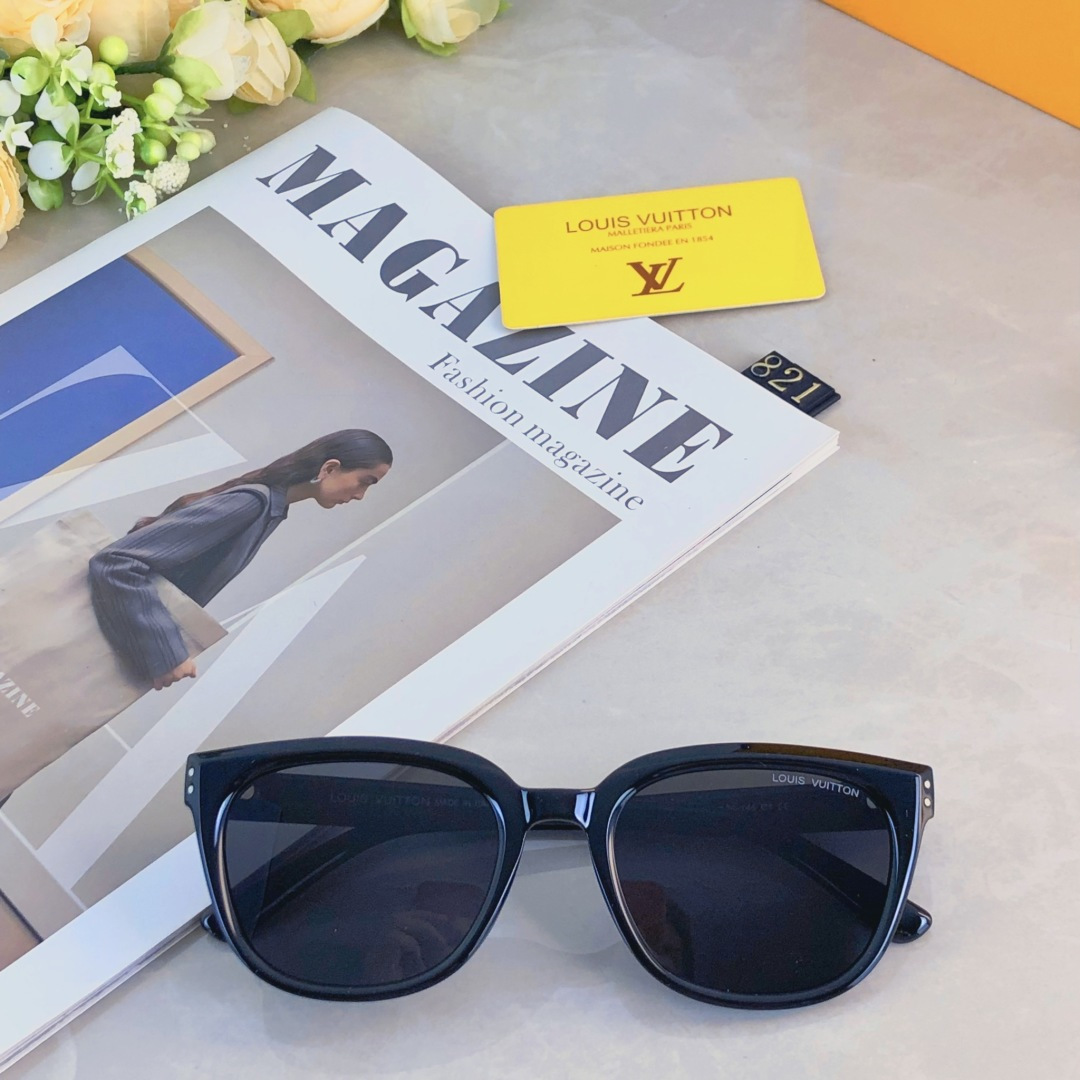 。。Louis vuitto*韩版大框偏光太阳眼镜男女素颜显瘦百搭墨镜防紫外线