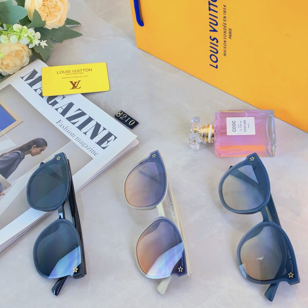 。。Louis vuitto*新款大框太阳眼镜男女时尚素颜显脸小墨镜ins防紫外线潮