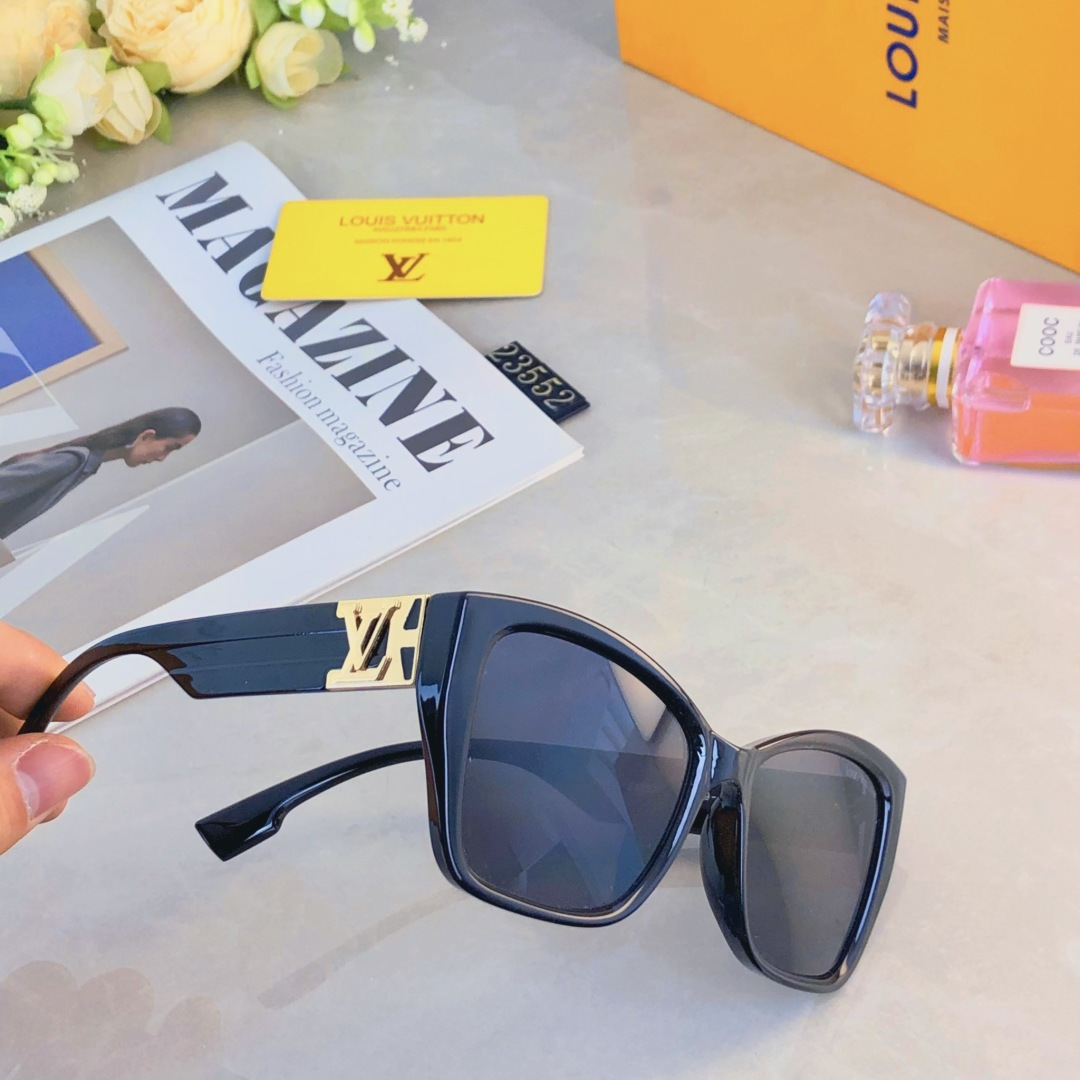 。。Louis vuitto*墨镜女潮高级感ins时尚街拍复古凹造型防紫外线太阳镜