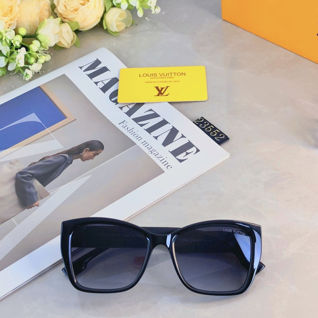 。。Louis vuitto*墨镜女潮高级感ins时尚街拍复古凹造型防紫外线太阳镜