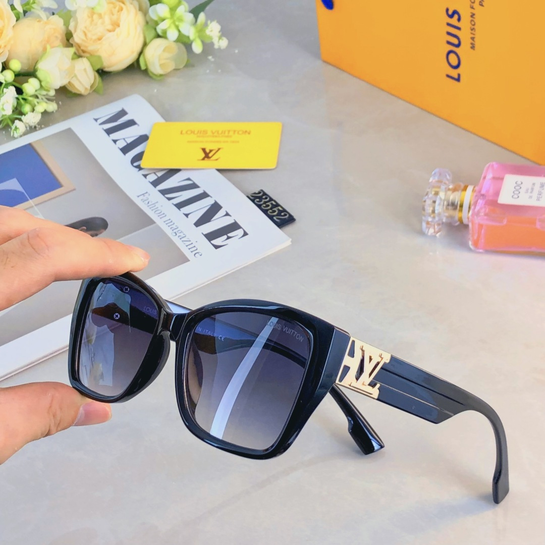 。。Louis vuitto*墨镜女潮高级感ins时尚街拍复古凹造型防紫外线太阳镜