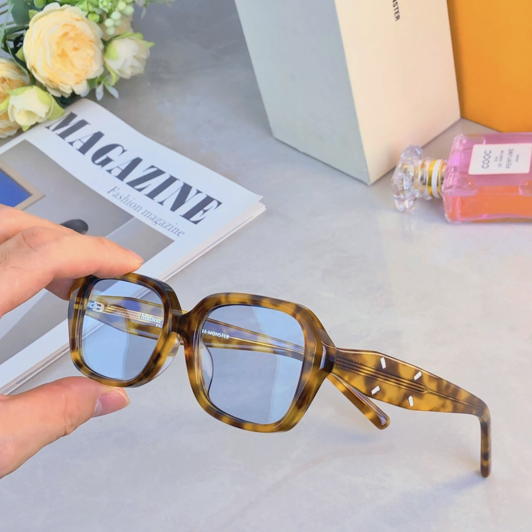 。。2035新明星同款GM眼镜框女素颜眼镜架男黑玳瑁框近视防蓝光平光镜